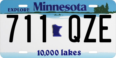 MN license plate 711QZE