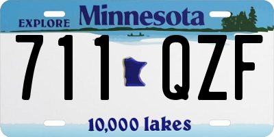 MN license plate 711QZF