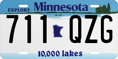 MN license plate 711QZG