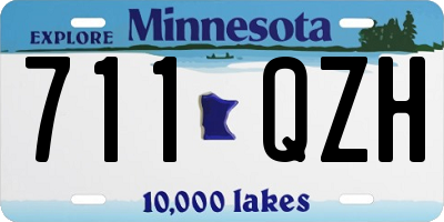 MN license plate 711QZH