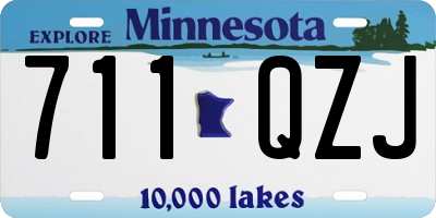 MN license plate 711QZJ