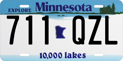 MN license plate 711QZL
