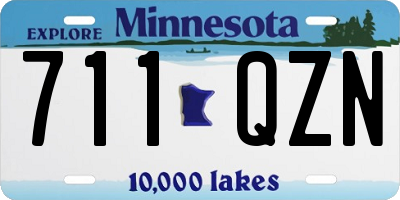 MN license plate 711QZN
