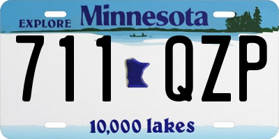 MN license plate 711QZP