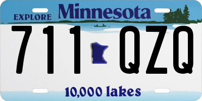 MN license plate 711QZQ