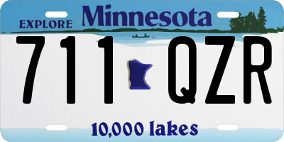 MN license plate 711QZR