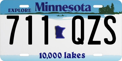 MN license plate 711QZS