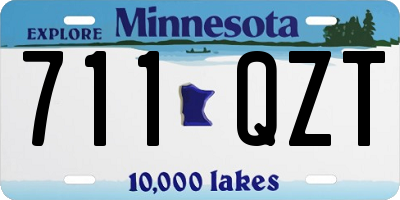 MN license plate 711QZT