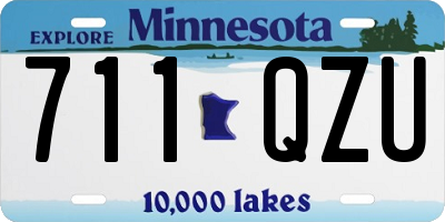 MN license plate 711QZU