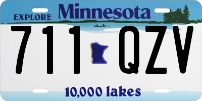 MN license plate 711QZV