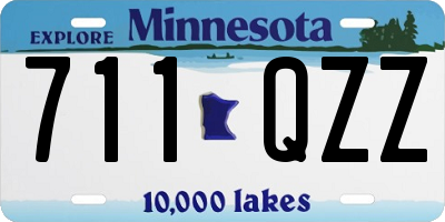MN license plate 711QZZ