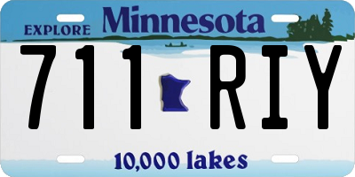 MN license plate 711RIY