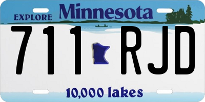 MN license plate 711RJD