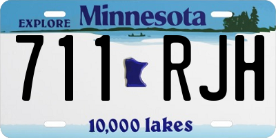 MN license plate 711RJH