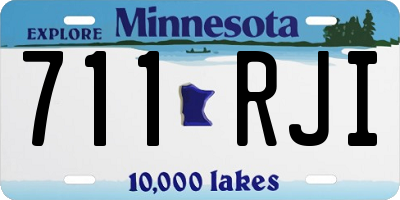 MN license plate 711RJI