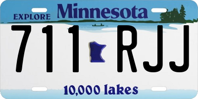 MN license plate 711RJJ