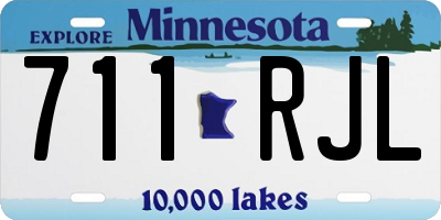MN license plate 711RJL
