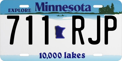 MN license plate 711RJP