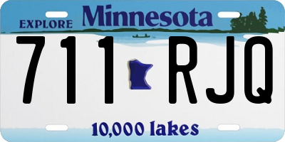 MN license plate 711RJQ