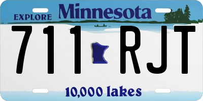 MN license plate 711RJT