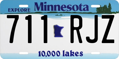 MN license plate 711RJZ