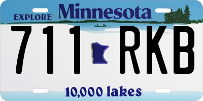 MN license plate 711RKB