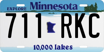 MN license plate 711RKC