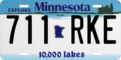 MN license plate 711RKE
