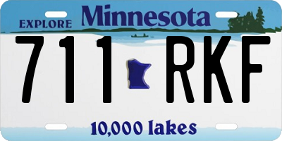 MN license plate 711RKF