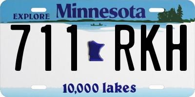 MN license plate 711RKH
