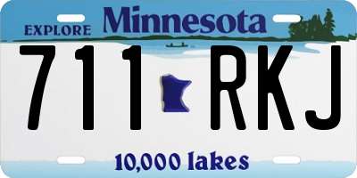 MN license plate 711RKJ