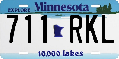 MN license plate 711RKL