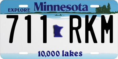 MN license plate 711RKM
