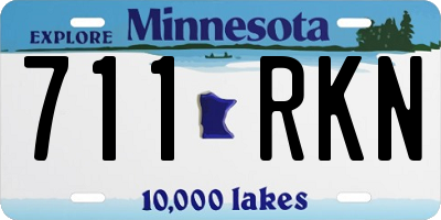 MN license plate 711RKN