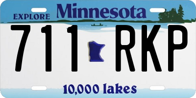 MN license plate 711RKP