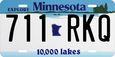 MN license plate 711RKQ