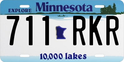 MN license plate 711RKR