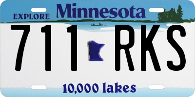 MN license plate 711RKS