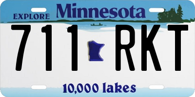 MN license plate 711RKT