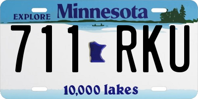 MN license plate 711RKU