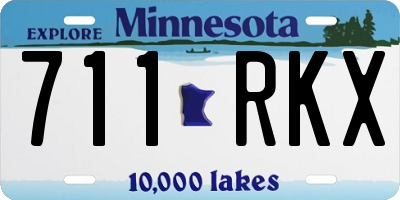 MN license plate 711RKX