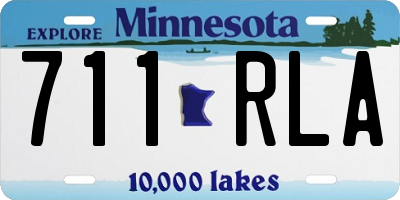 MN license plate 711RLA