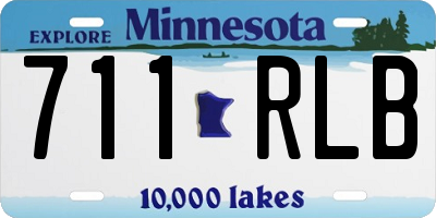 MN license plate 711RLB