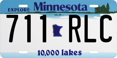 MN license plate 711RLC