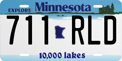 MN license plate 711RLD