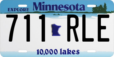 MN license plate 711RLE