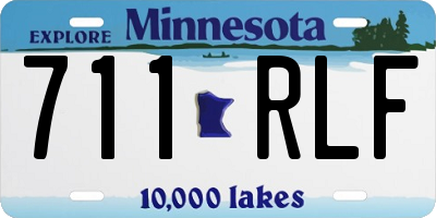 MN license plate 711RLF