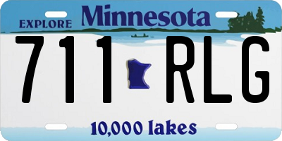 MN license plate 711RLG
