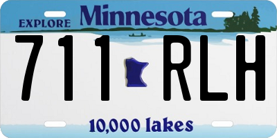 MN license plate 711RLH