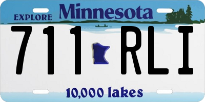 MN license plate 711RLI